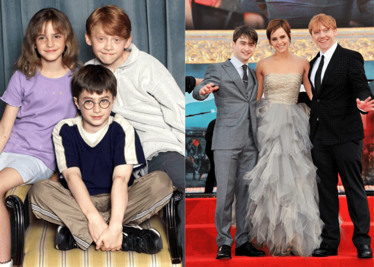 Photos of 20 famous movie casts when their franchise started vs. when the latest movie came out